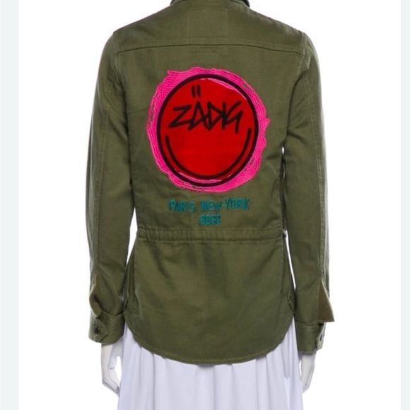 NWOT Zadig & Voltaire Tackl Cotton & Linen Military Shirt. (Small) MSRP $458 - Picture 11 of 12